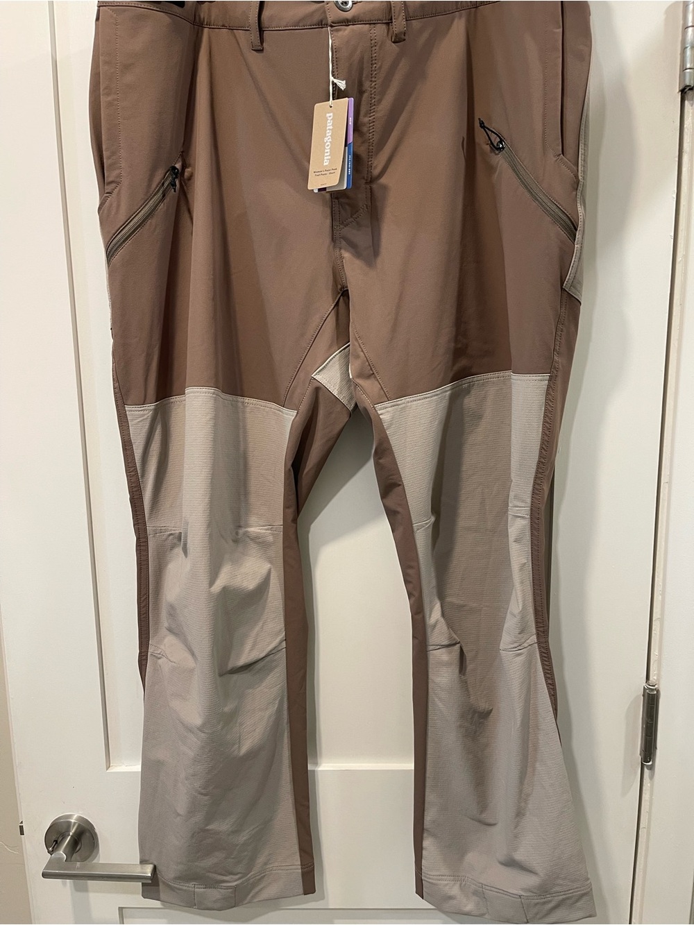 Patagonia women Light Brown Trail Pants sz 20 NEW